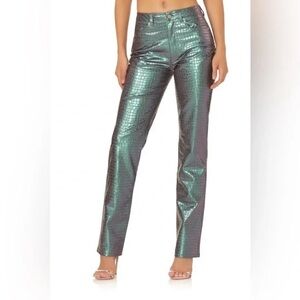 Revolve AFRM Heston Straight Leg in Mermaid Iridescent